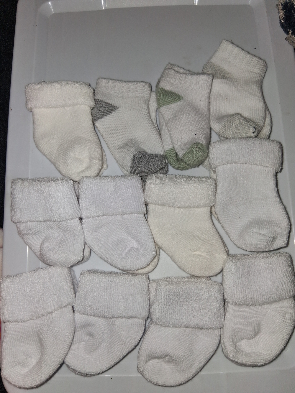 Baby/Toddler White Cotton Cuffed Socks  And Gloves Pack- Pack of Mixed Pairs